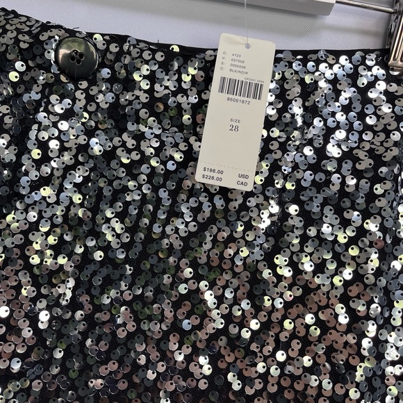 NWT The Colette Cropped Wide-Leg Sequin Pants - Picture 12 of 15